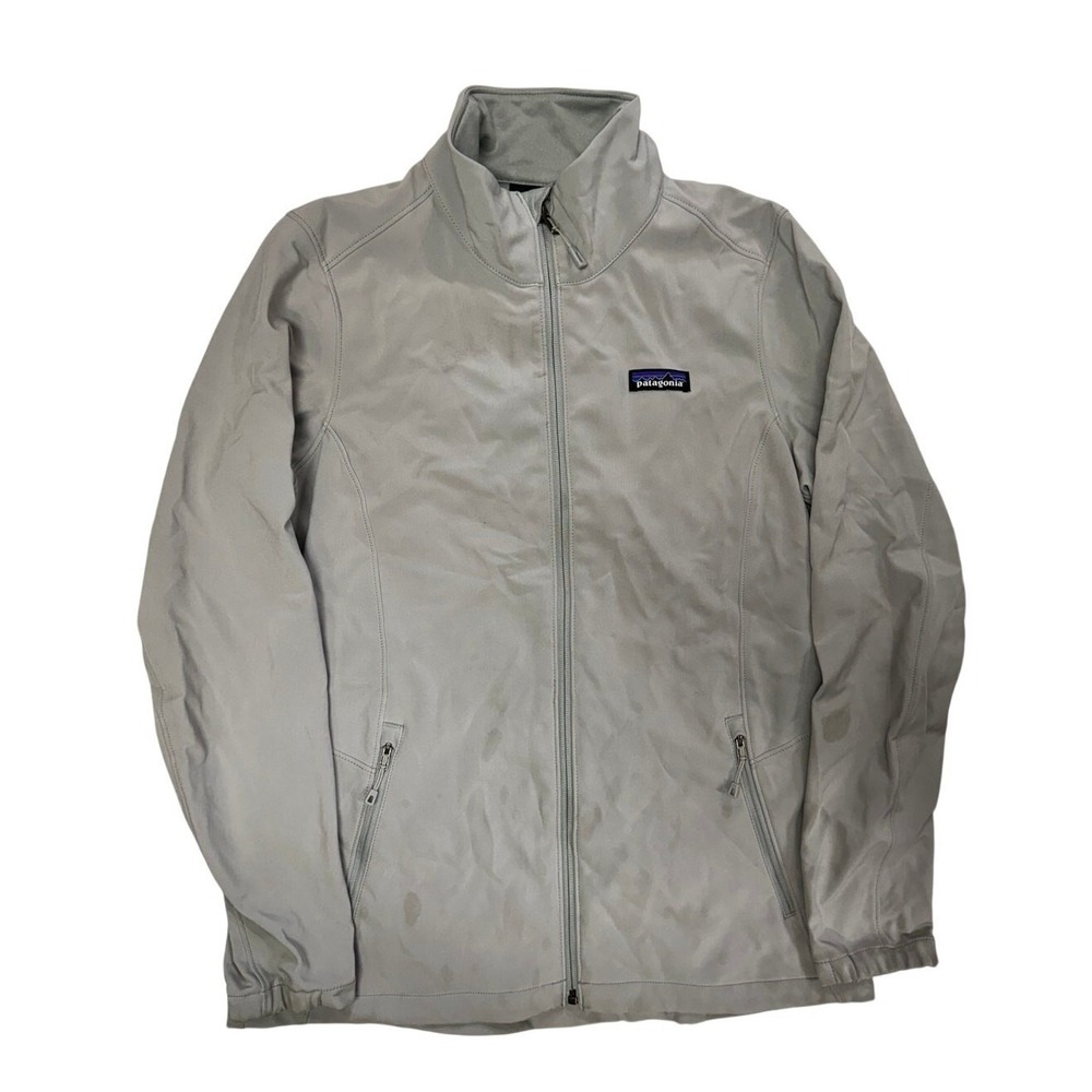 Patagonia Sidesend Women's M Full Zip Soft Shell Jacket Gray